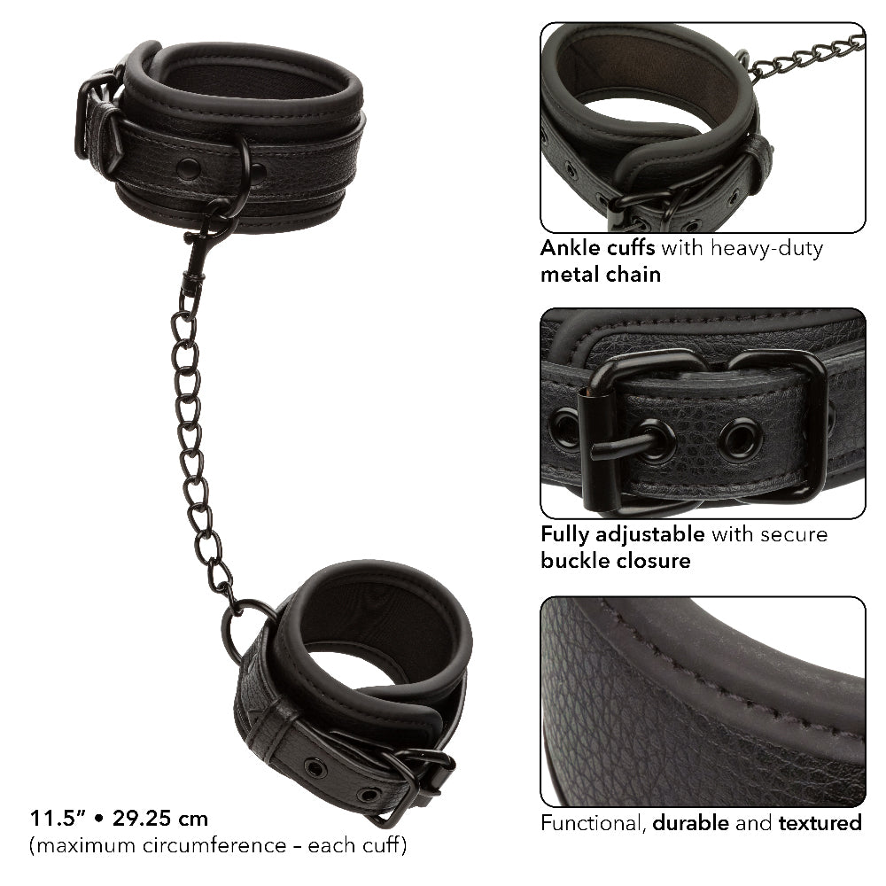 Nocturnal Collection  Ankle Cuffs - Black SE2678203