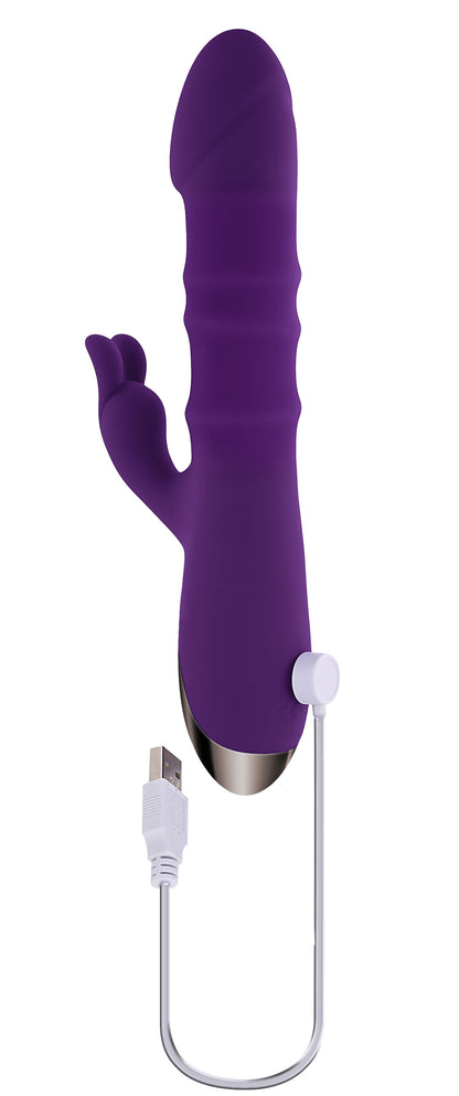 Playboy Pleasure - Hop to It - Rabbit Vibrator - Dark Purple PB-RS-2345-2