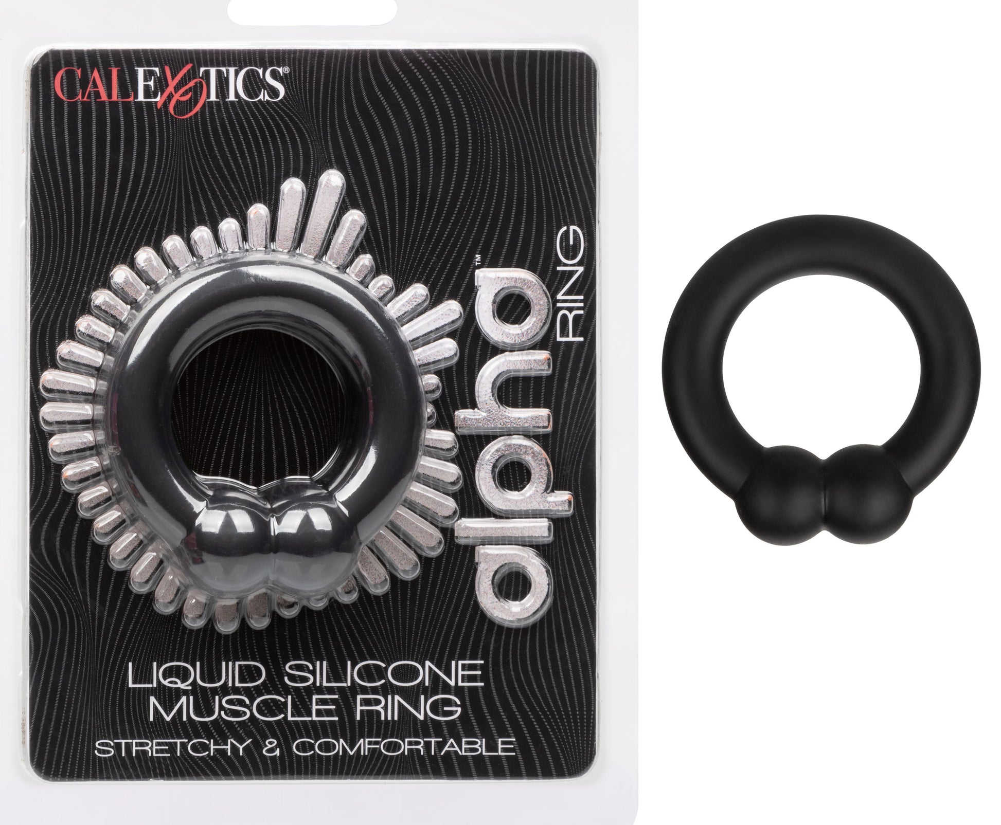 Alpha Liquid Silicone Muscle Ring - Black SE1492102