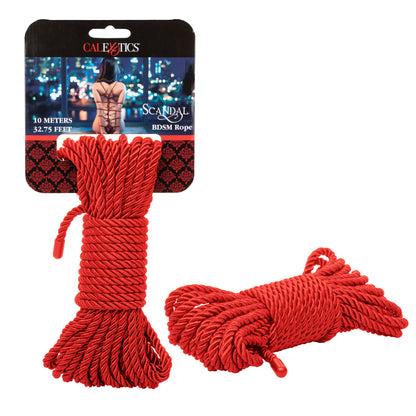 Scandal BDSM Rope 32.75ft/ 10m - Red SE2711962