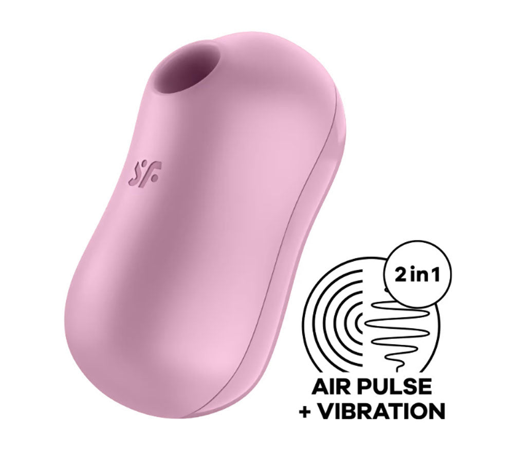 Satisfyer Cotton Candy - Air Pulse Stimulator Plus Vibrator - Lilac SAT-J2018-U270-2