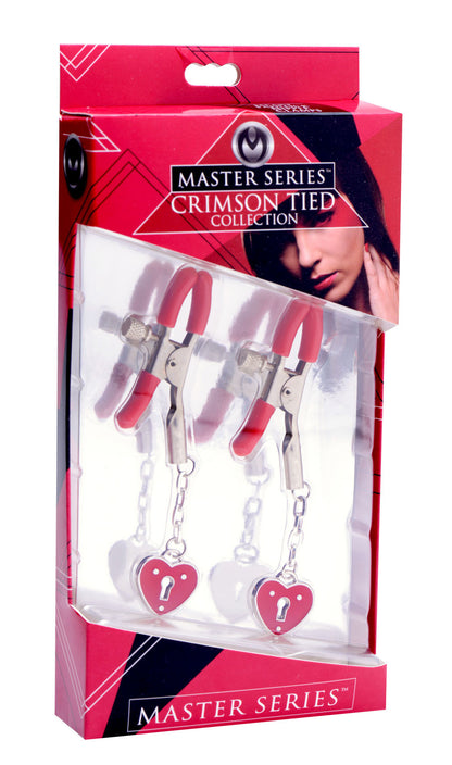 Charmed Heart Padlock Nipple Clamps MS-AE203