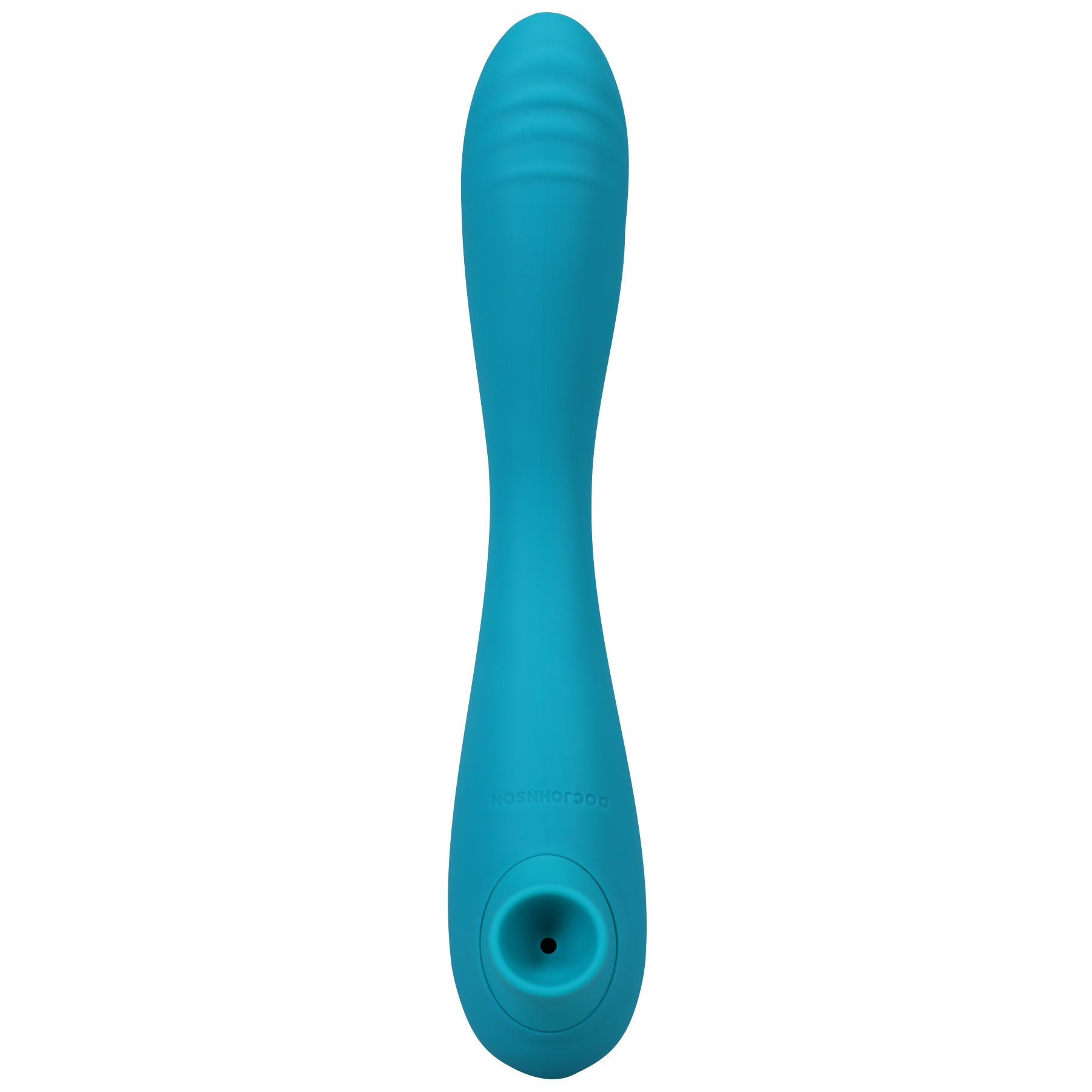 This Product Sucks - Sucking Clitoral Stimulator  With Bendable G-Spot Vibrator - Teal DJ0990-25-BX