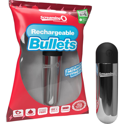 Screaming O Rechargeable Bullets - Siliver SO-ARBA-S