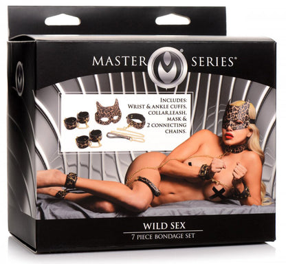 Wild Sex 7 Piece Bondage Set - Brown MS-AG956