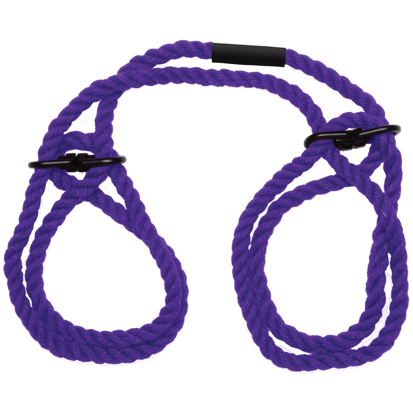 Merci - Restrain - 6mm Hemp Wrist or Ankle Cuffs - Violet DJ2404-63-BX