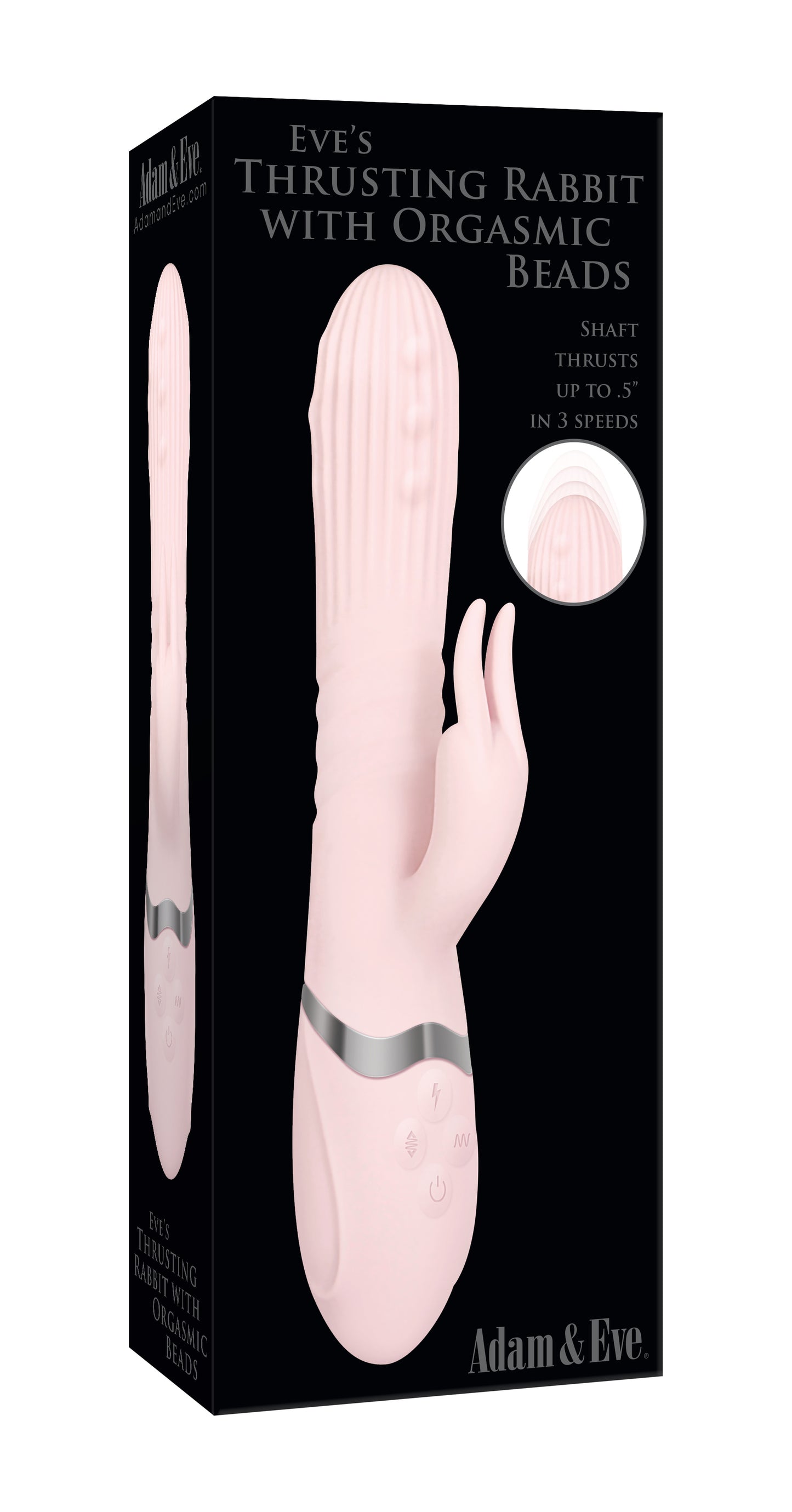 Eve's Thrusting Rabbit With Orgasmic Beads Orgasmic Beads - Pink AE-BL-8270-2