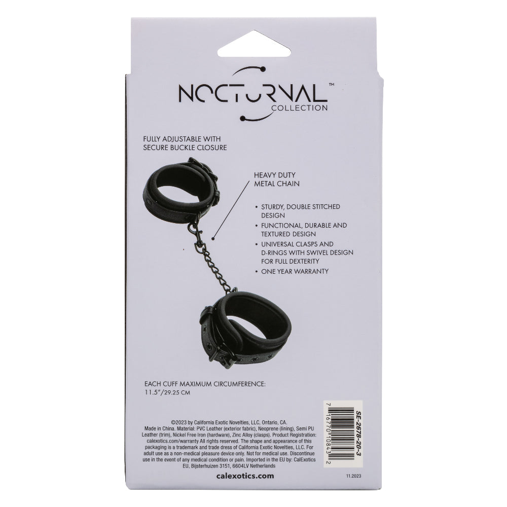 Nocturnal Collection  Ankle Cuffs - Black SE2678203