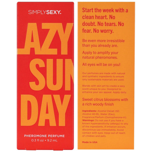 Simply Sexy Pheromone Perfume Lazy Sunday 0.3 Oz SSY2504-00