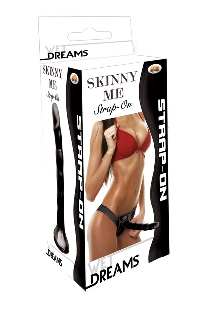 Wet Dreams Skinny Me Strap-on - Black HTP3048