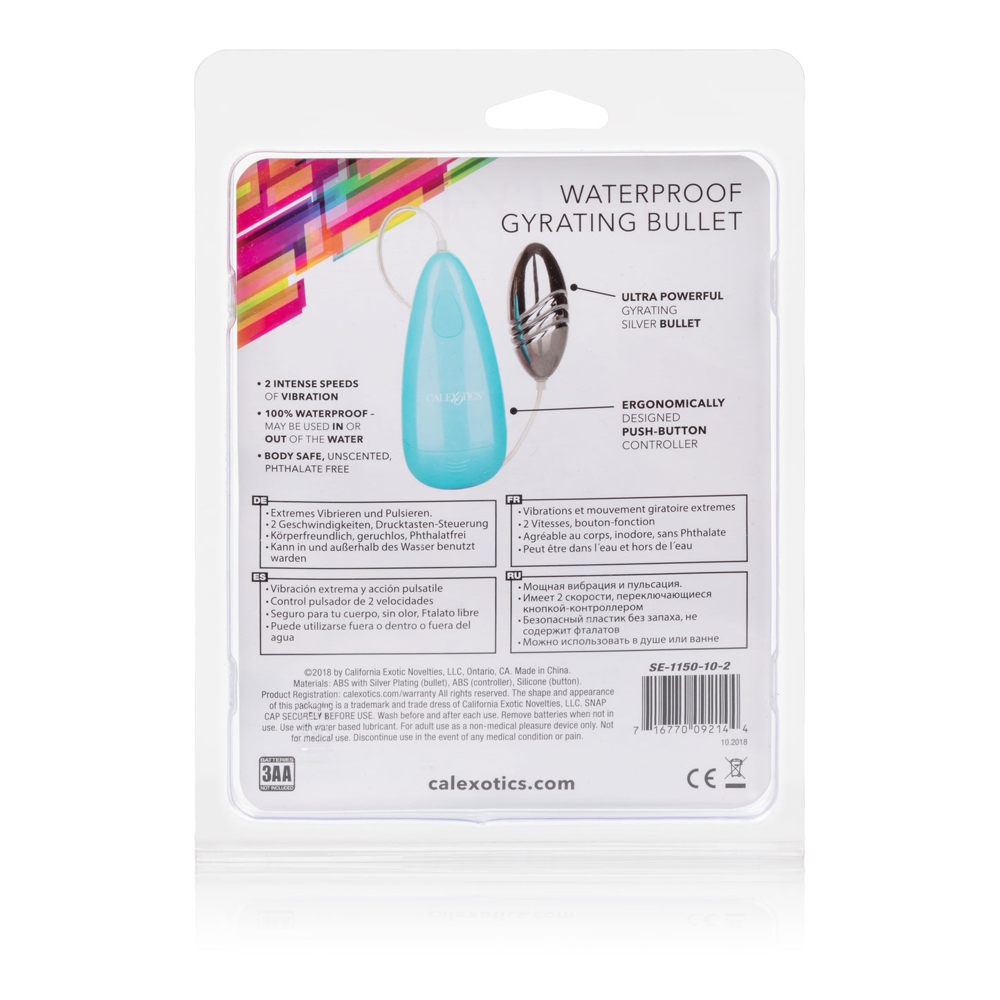 Waterproof Gyrating Bullet - Blue SE1150102