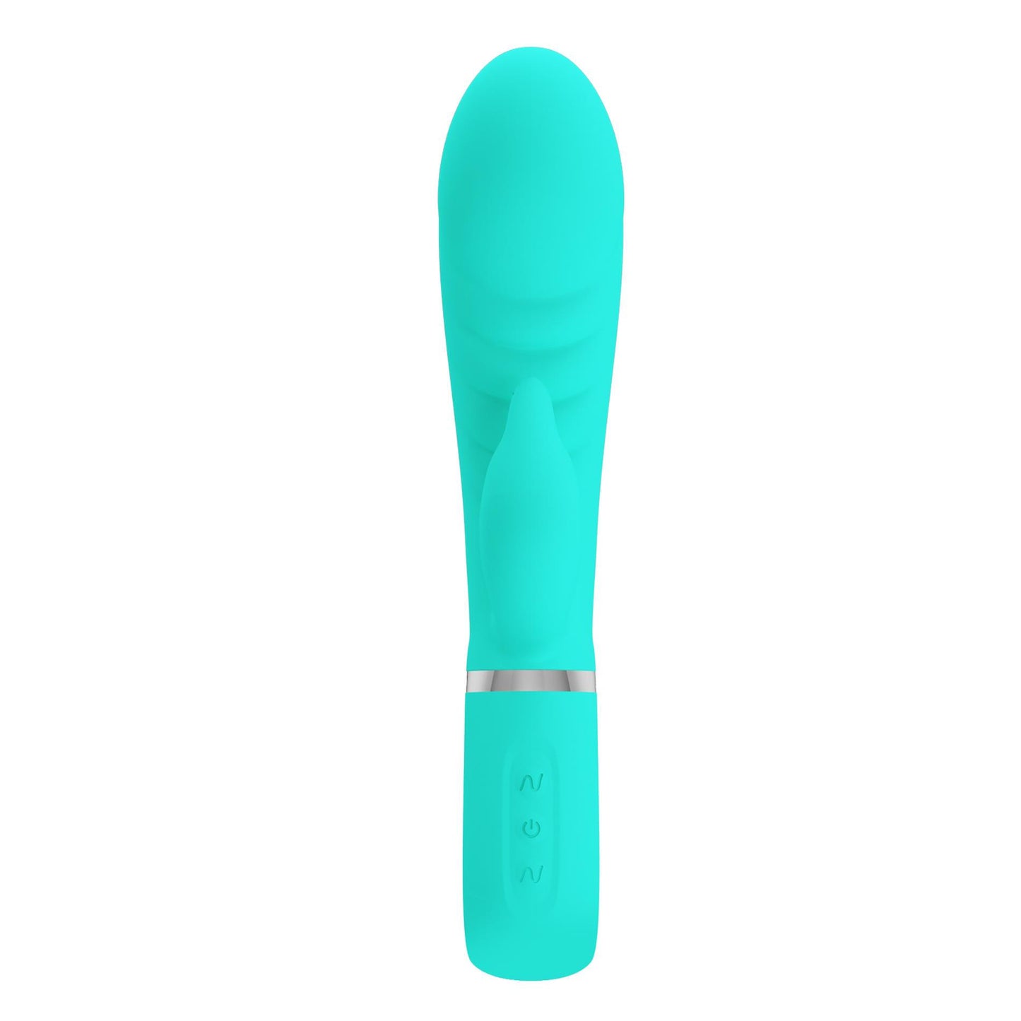 Prescott Super Soft Rabbit Silicone Vibrator -  Teal BI-014635-4