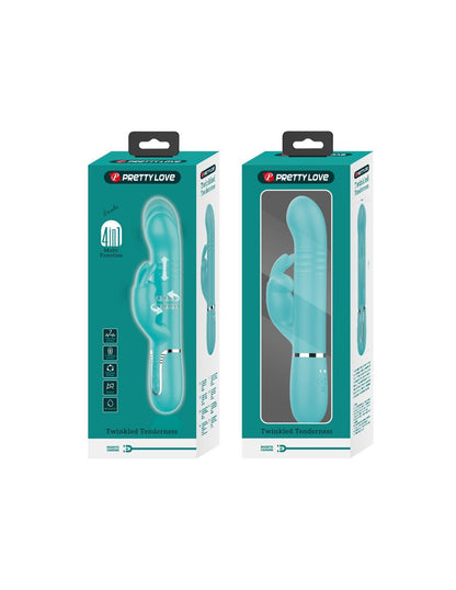 Coale Rabbit Vibrator Pearls - Turquoise BW-500013-1