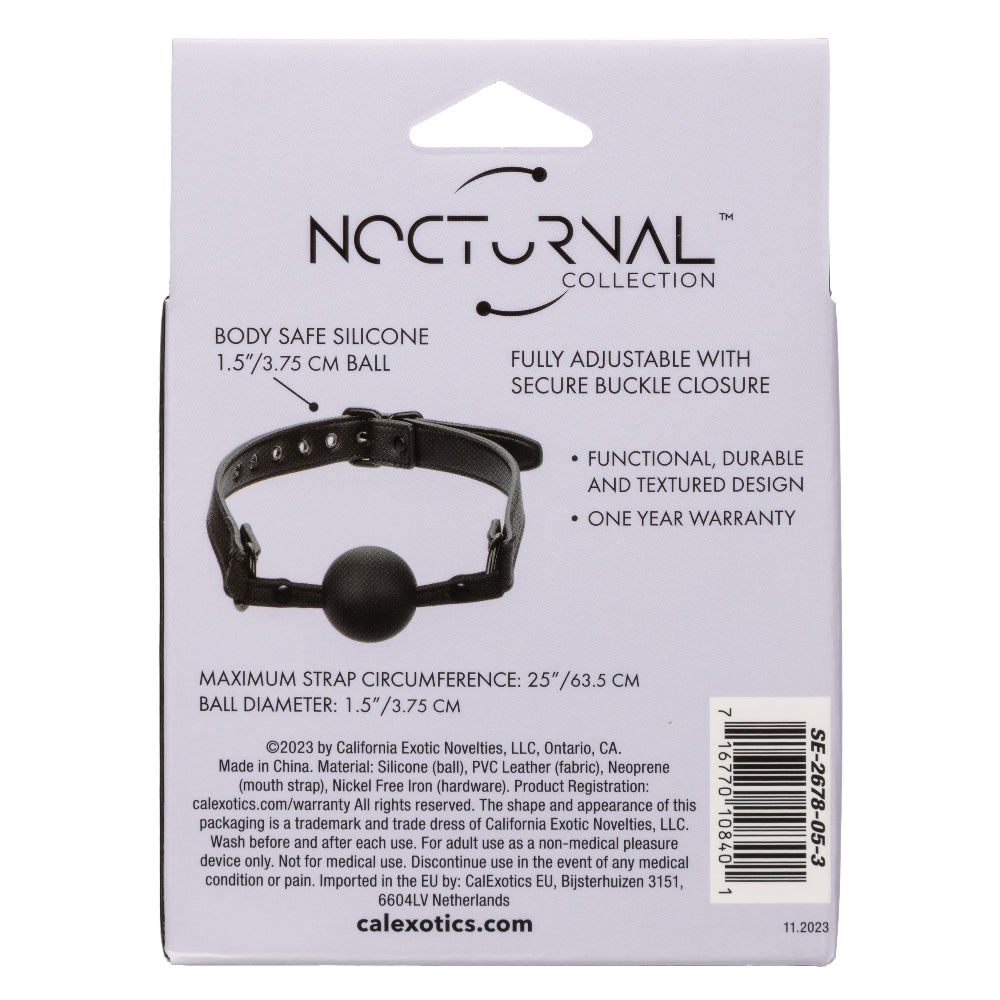 Nocturnal Collection Ball Gag - Black SE2678053