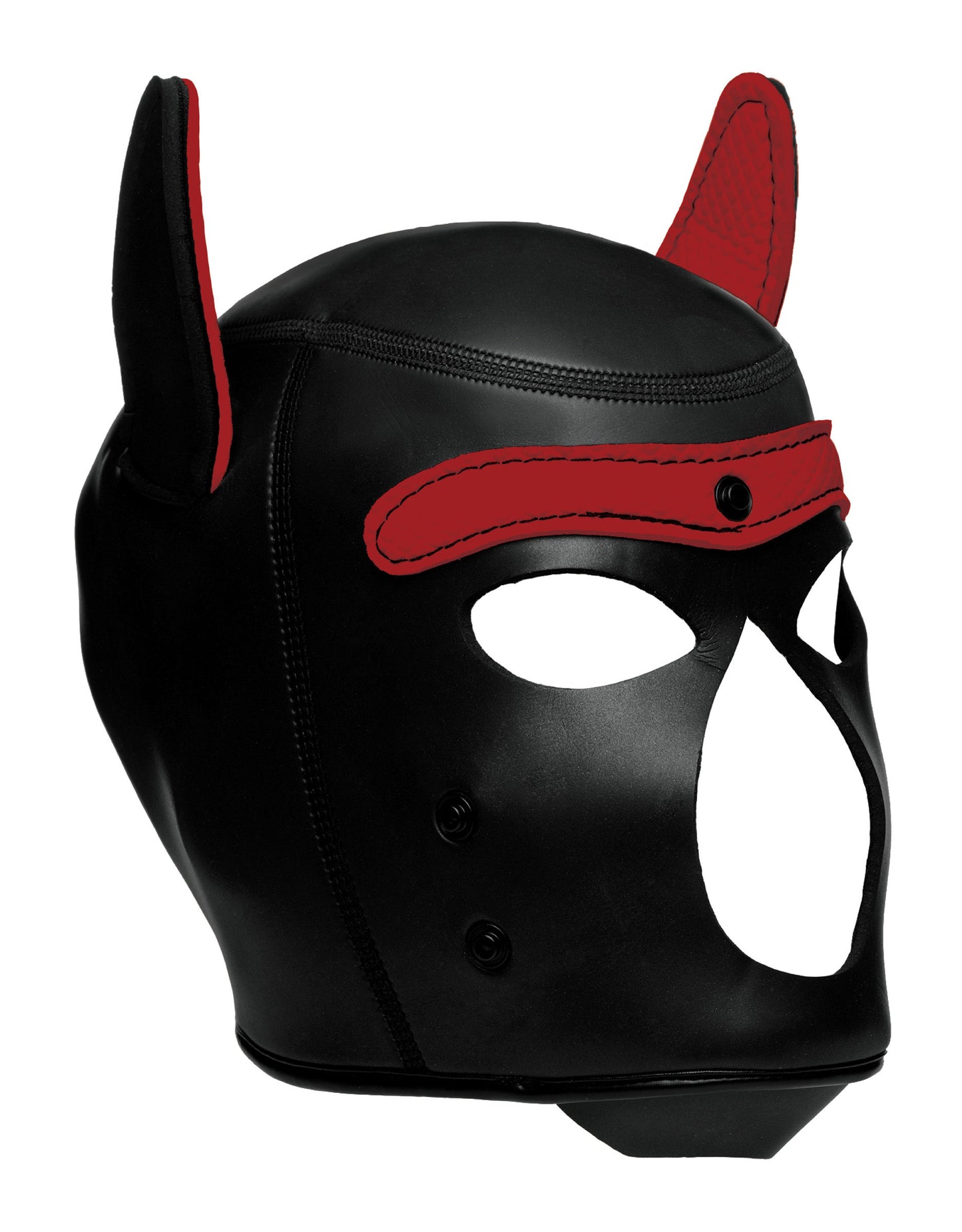 Spike Neoprene Puppy Hood - Red MS-AG292-RED