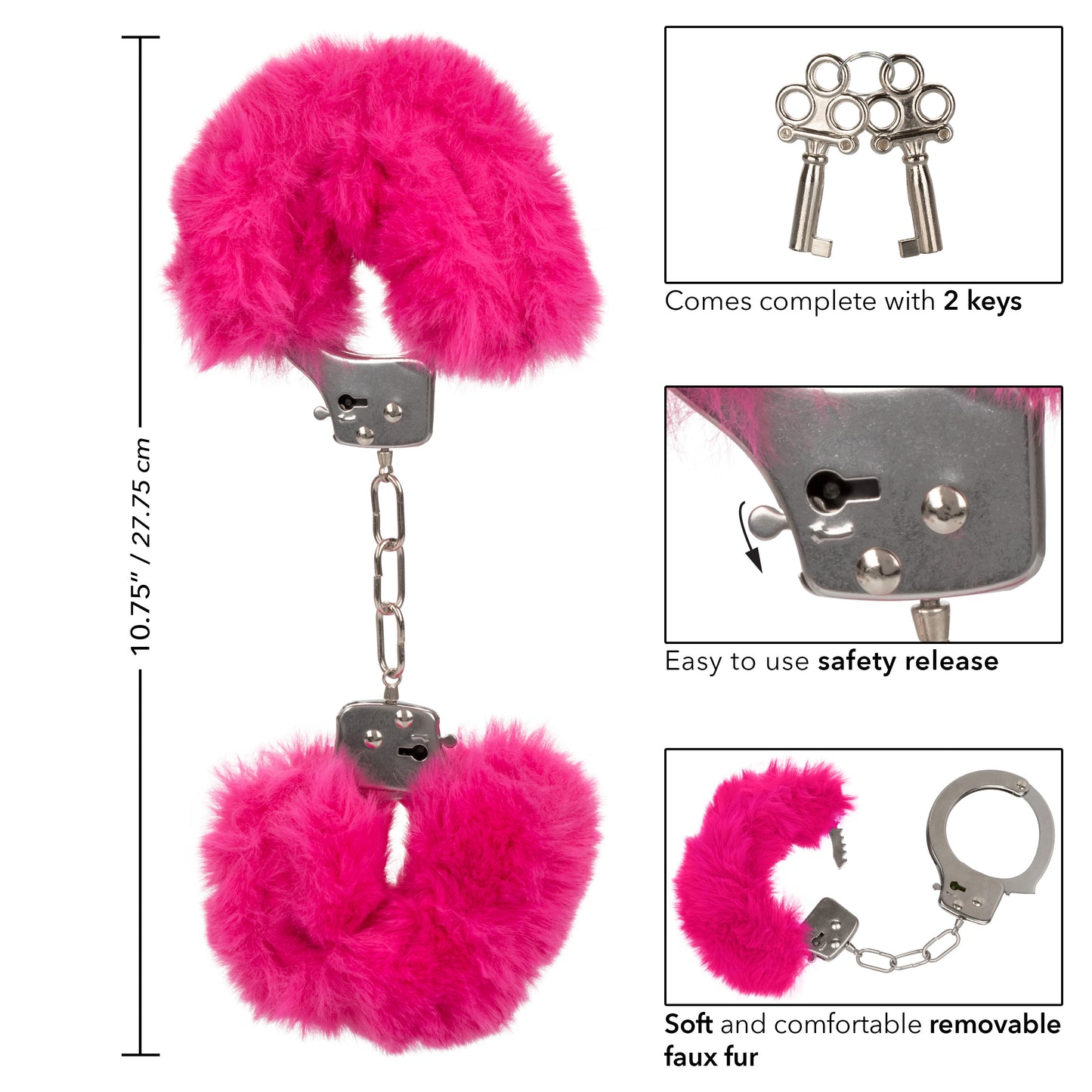 Ultra Fluffy Furry Cuffs - Pink SE2651553