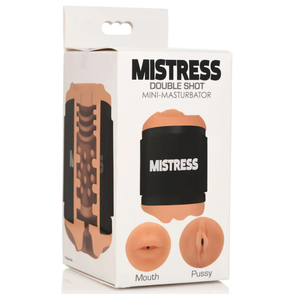 Mistress Double Shot Mouth and Pussy Stroker - Medium CN-07-0585-12