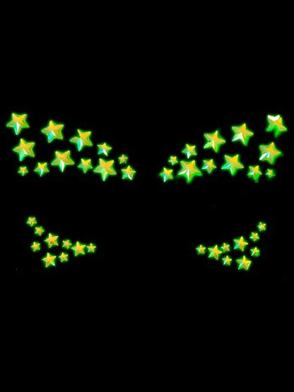 Celeste Glow in the Dark Face Jewels Sticker LA-EYE045