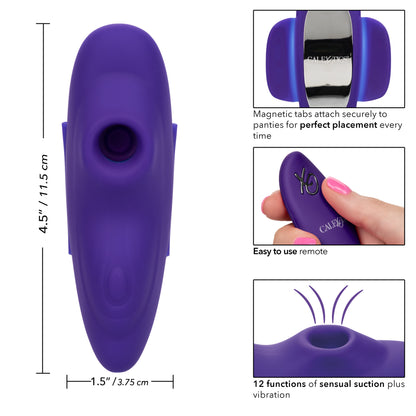 Lock-N-Play Remote Suction Panty Teaser - Purple SE0077573