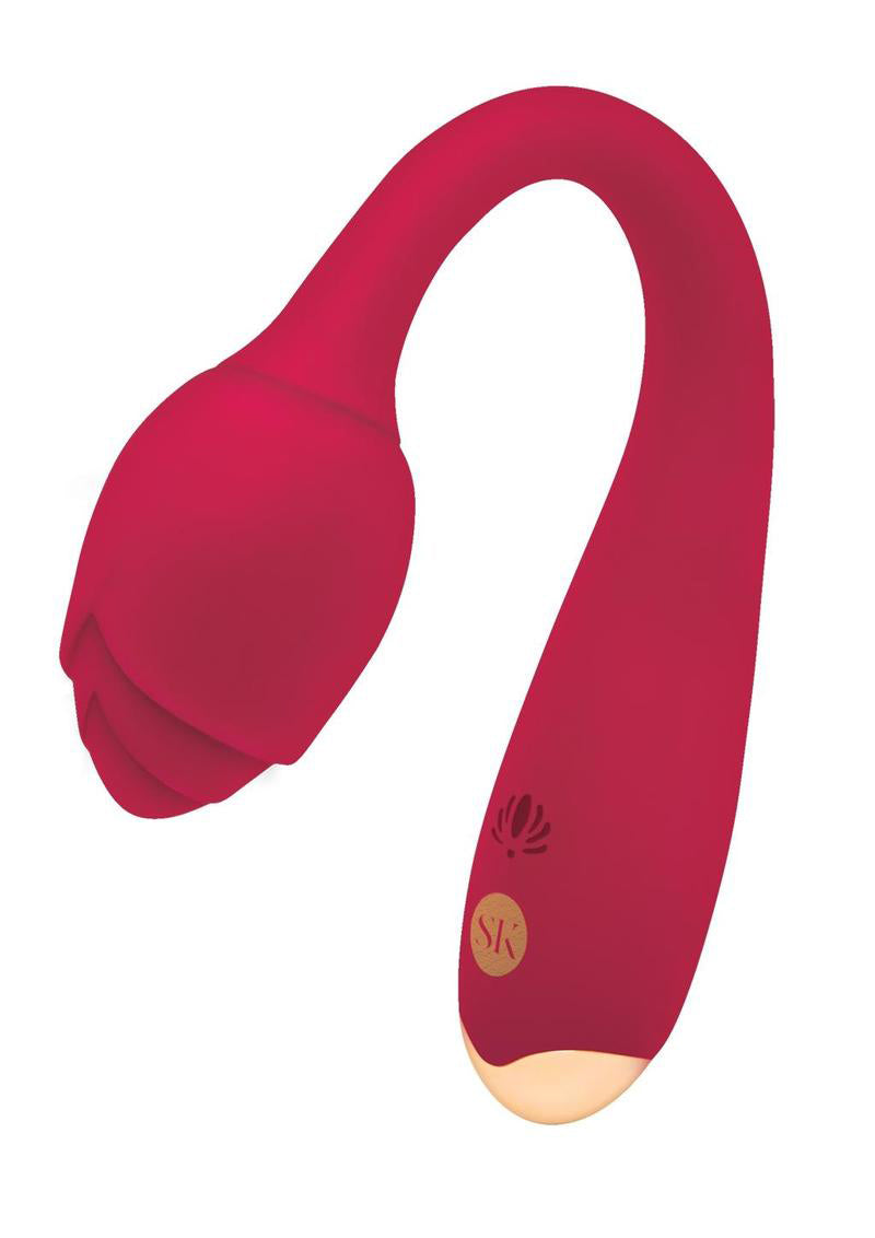 Rosegasm Long Stem Flexi G-Spot Vibe Rose - Red SK-1042