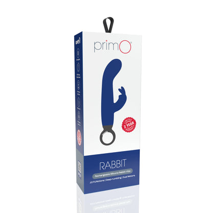 Primo Rabbit Rechargeable Vibrator - Blueberry AP2-BB