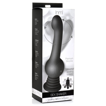 Sex Shaker Shaking Silicone Stimulator - Black INM-AH085-BLK