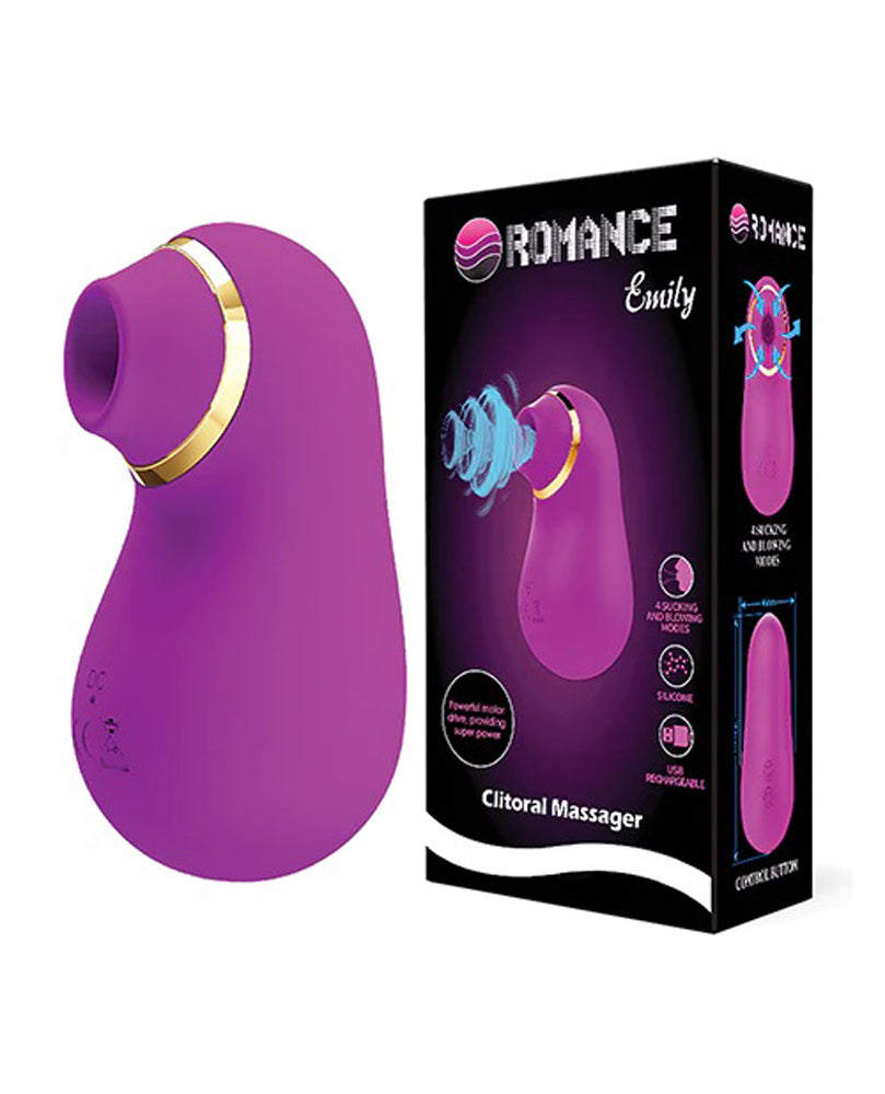 Pretty Love Romance Emily Sucking Clitoral  Massager - Fuchsia BI-MC33