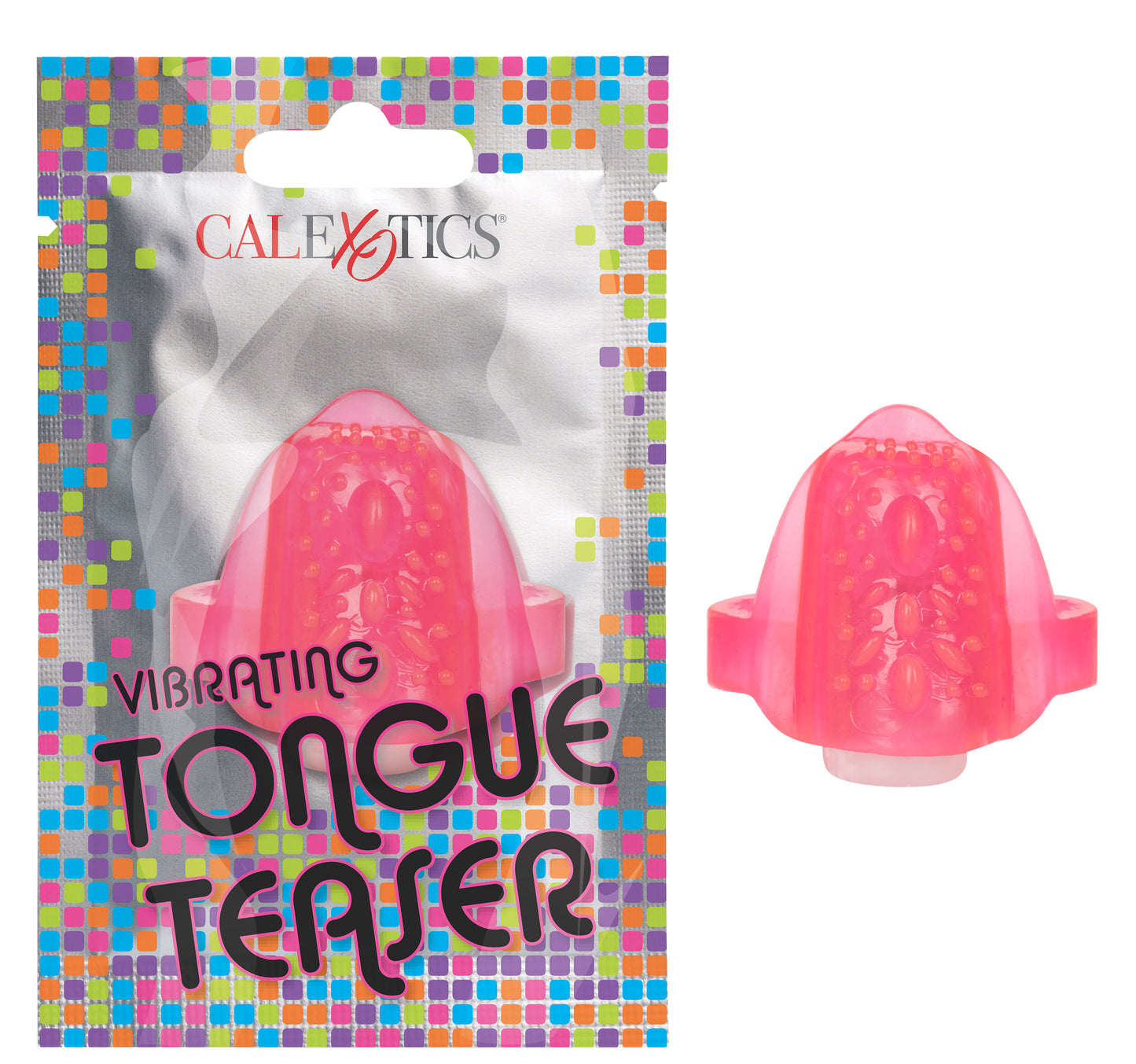 Foil Pack Vibrating Tongue Teaser - Pink SE8000901