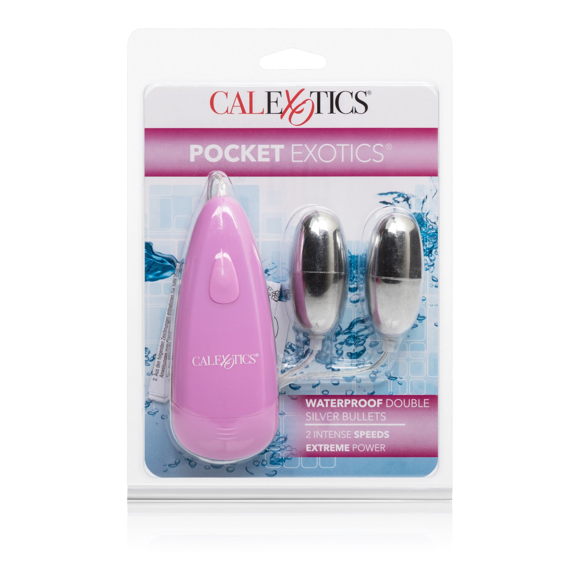 Pocket Exotics Waterproof Double Silver Bullets -  Pink SE1140202