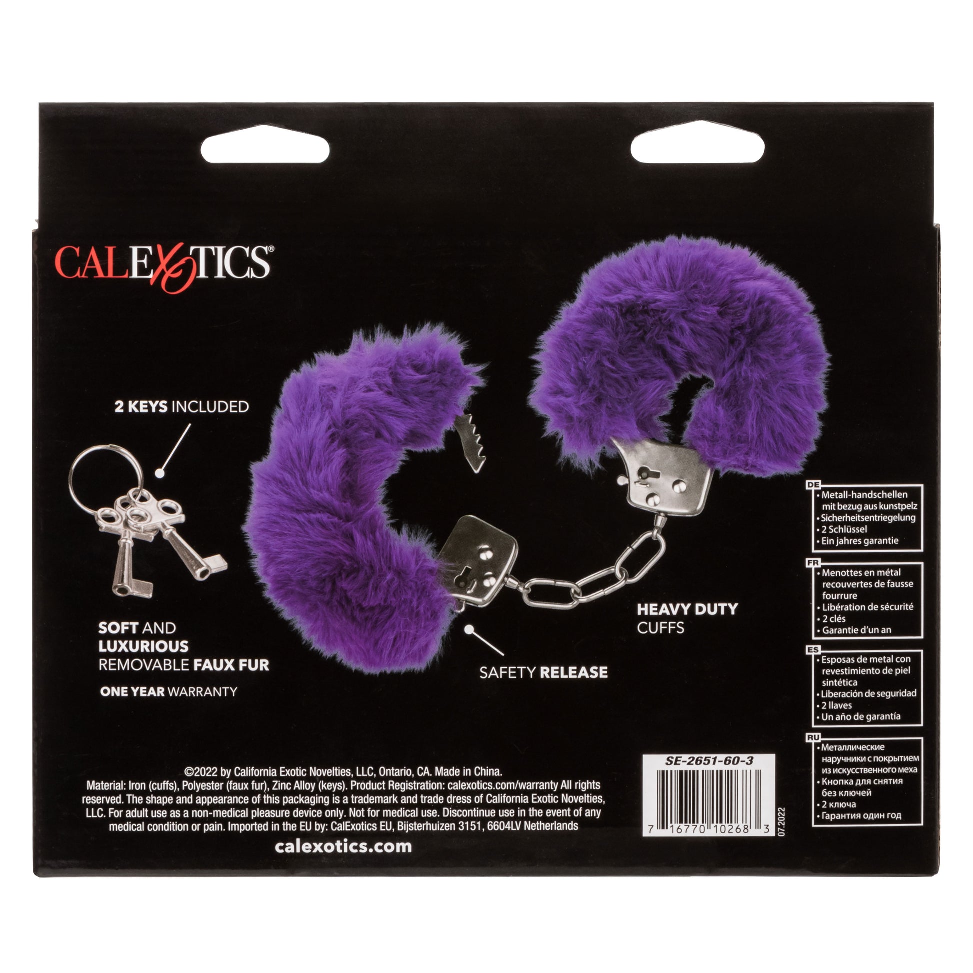 Ultra Fluffy Furry Cuffs - Purple SE2651603