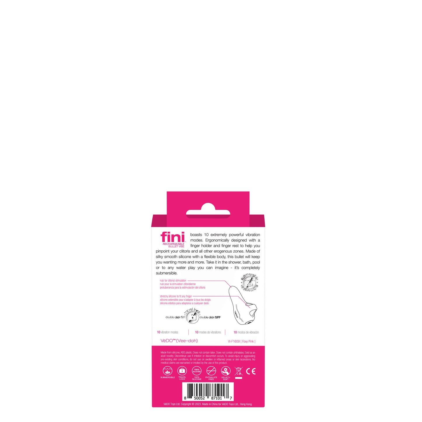 Fini Rechargeable Bullet Vibe - Pink VI-F1609