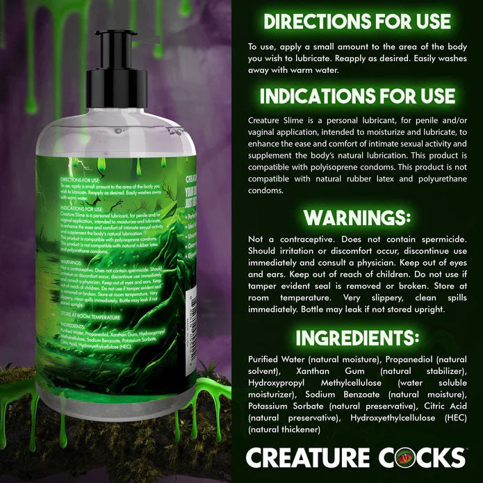 Creature Slime Water Based  Lubricant 16oz CC-AH455-16OZ