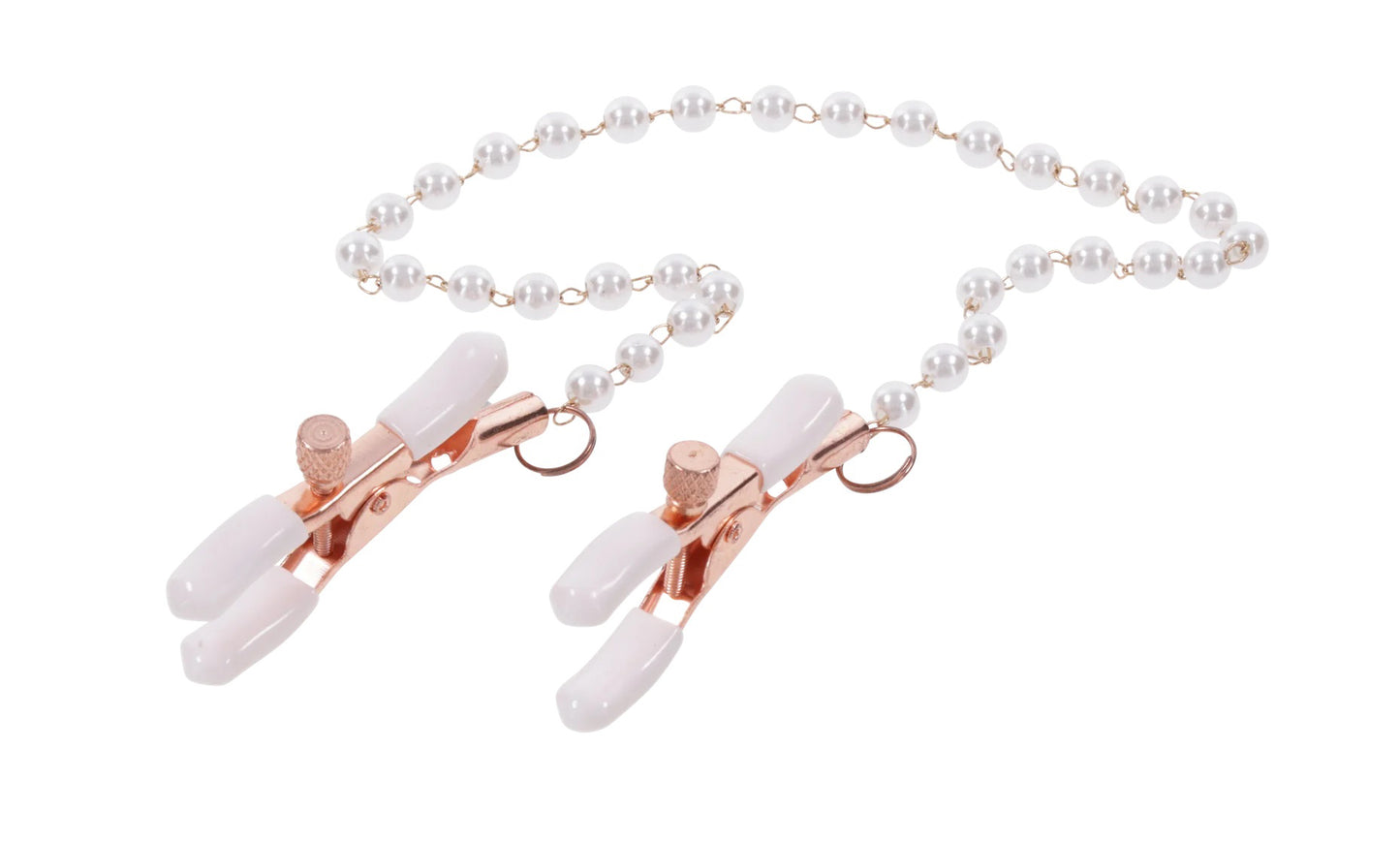 Peaches N Creame Pearl Nipple Clamps - Pink SS09964