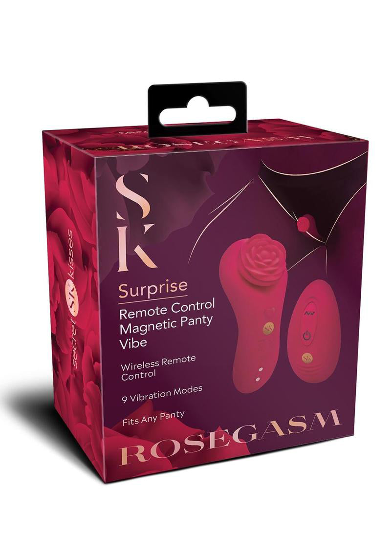 Rosegasm Rose Surprise Panty Vibe - Red SK-1041