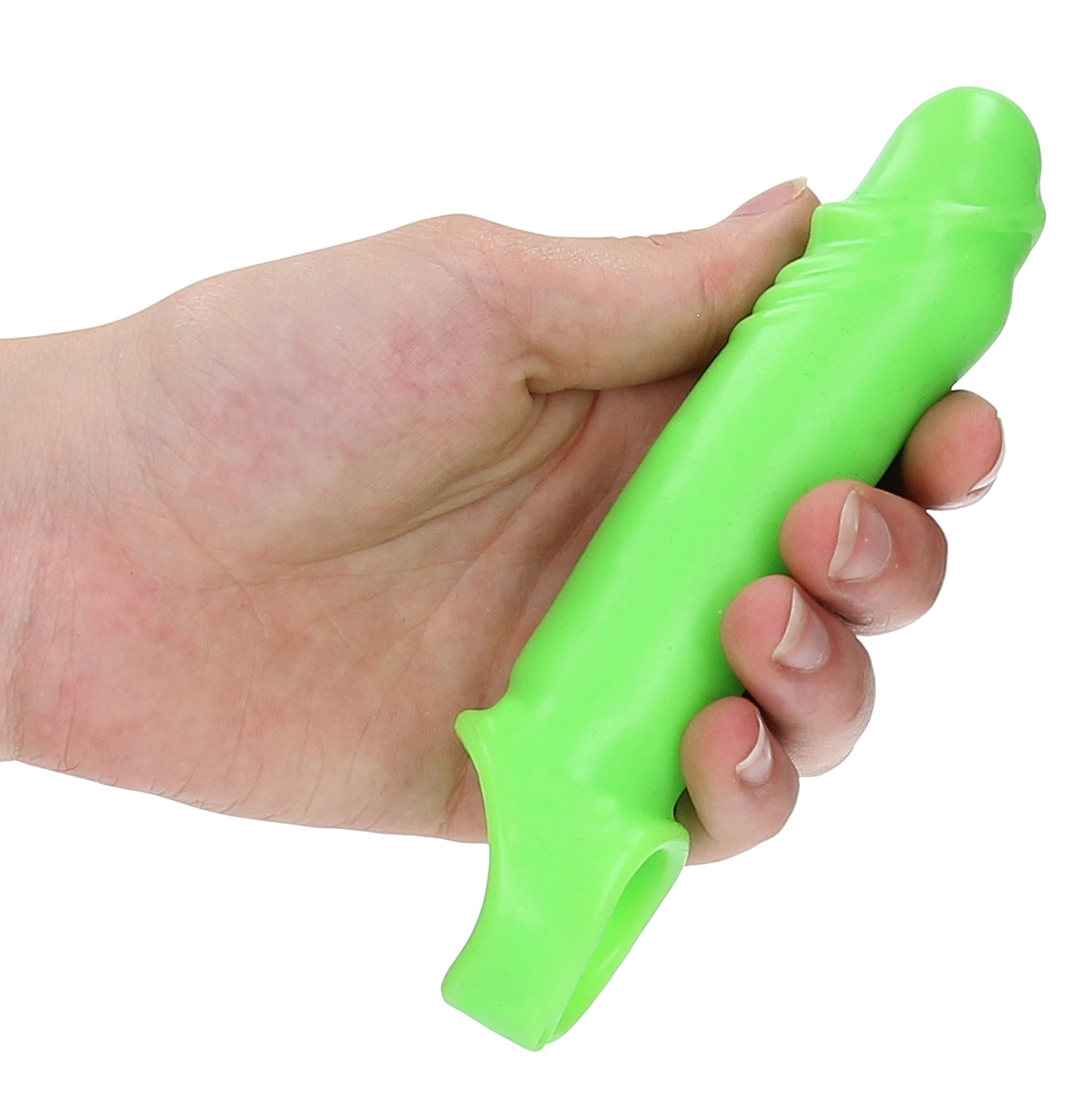 Smooth Stretchy Penis Sleeve - Glow in the Dark OU-OU740GLO