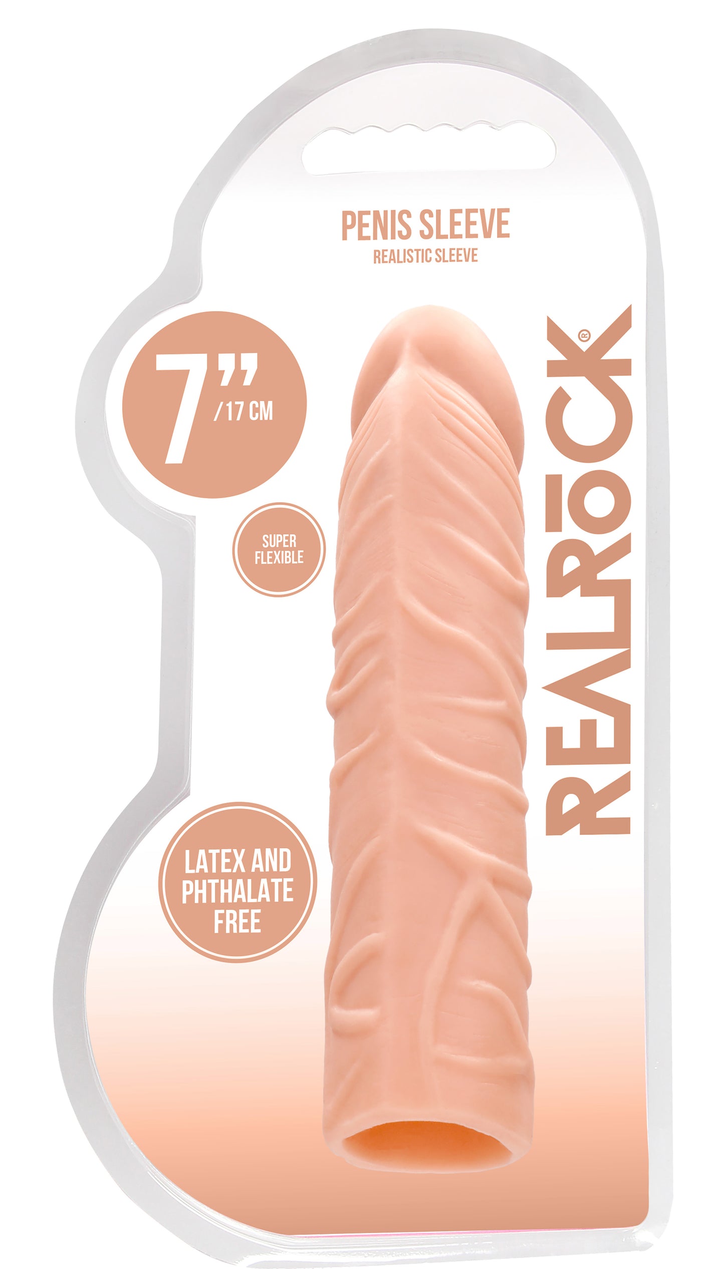 7 Inch Penis Sleeve - Flesh SH-REA104FLE