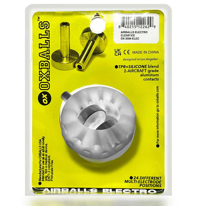 Airballs Electro Air-Lite Ballstretcher With Two   4mm Electro Contact - Clear Ice OX-3084-ELEC