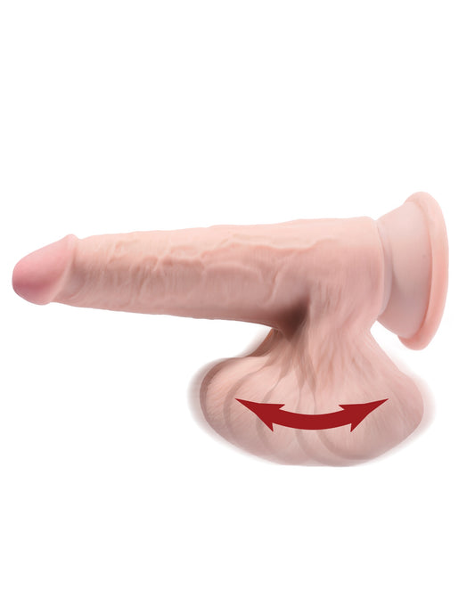 8 Inch Triple Density Cock With Swinging Balls - Light PD5731-21