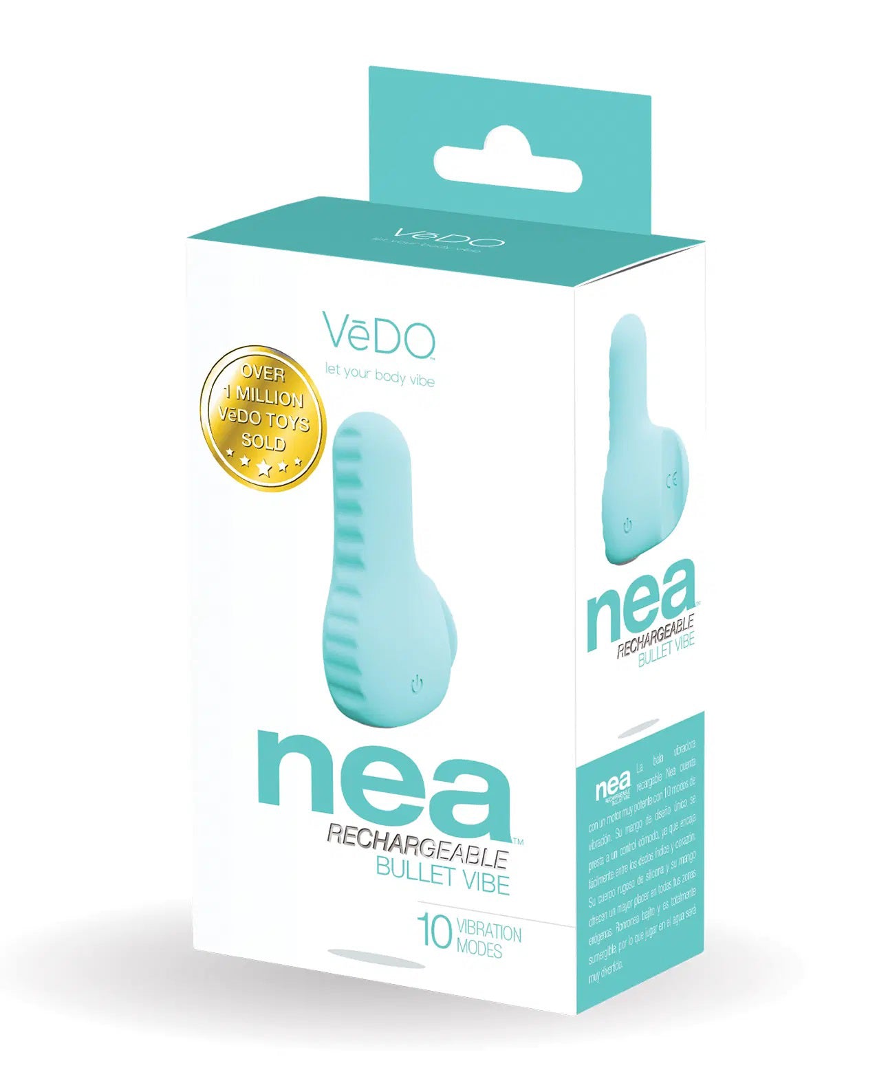 Nea Rechargeable Finger Vibe - Tease Me Turquoise VI-F1301