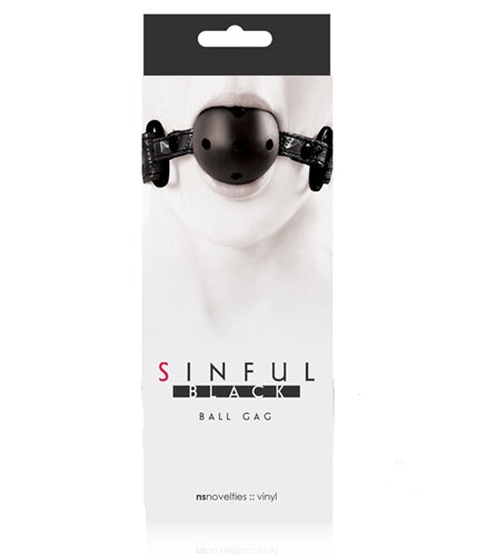 Sinful Ball Gag - Black NSN1221-13