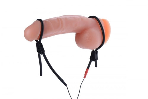 Vigor II Electro Stim Cock and Balls Ties & Frenum Electro Stimulator ZE-AE596