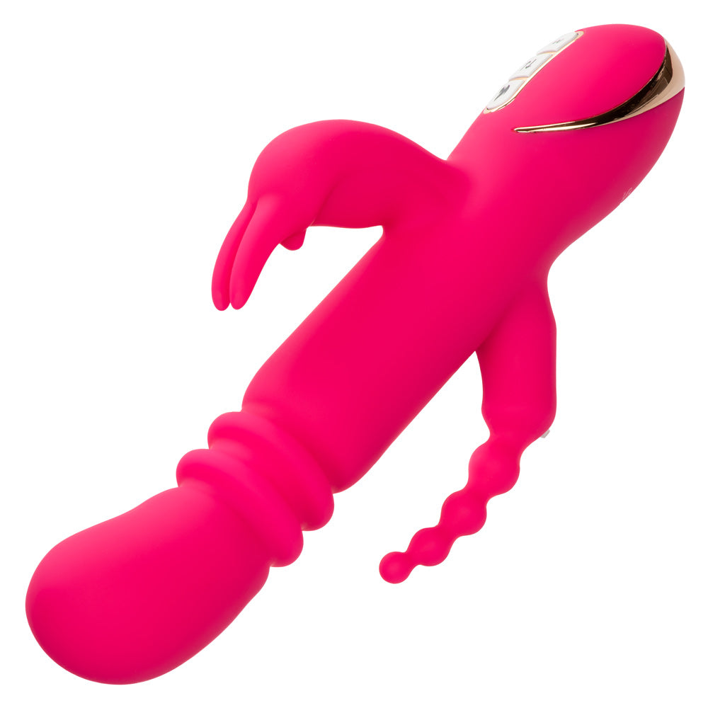 Jack Rabbit Signature Heated Silicone Triple  Fantasy Rabbit - Pink SE0609903