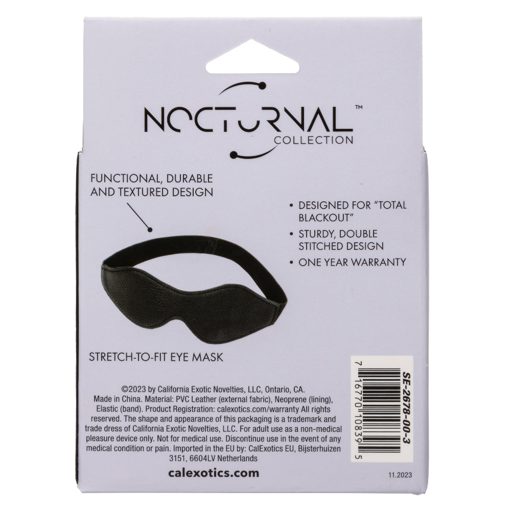 Nocturnal Collection Eye Mask - Black SE2678003