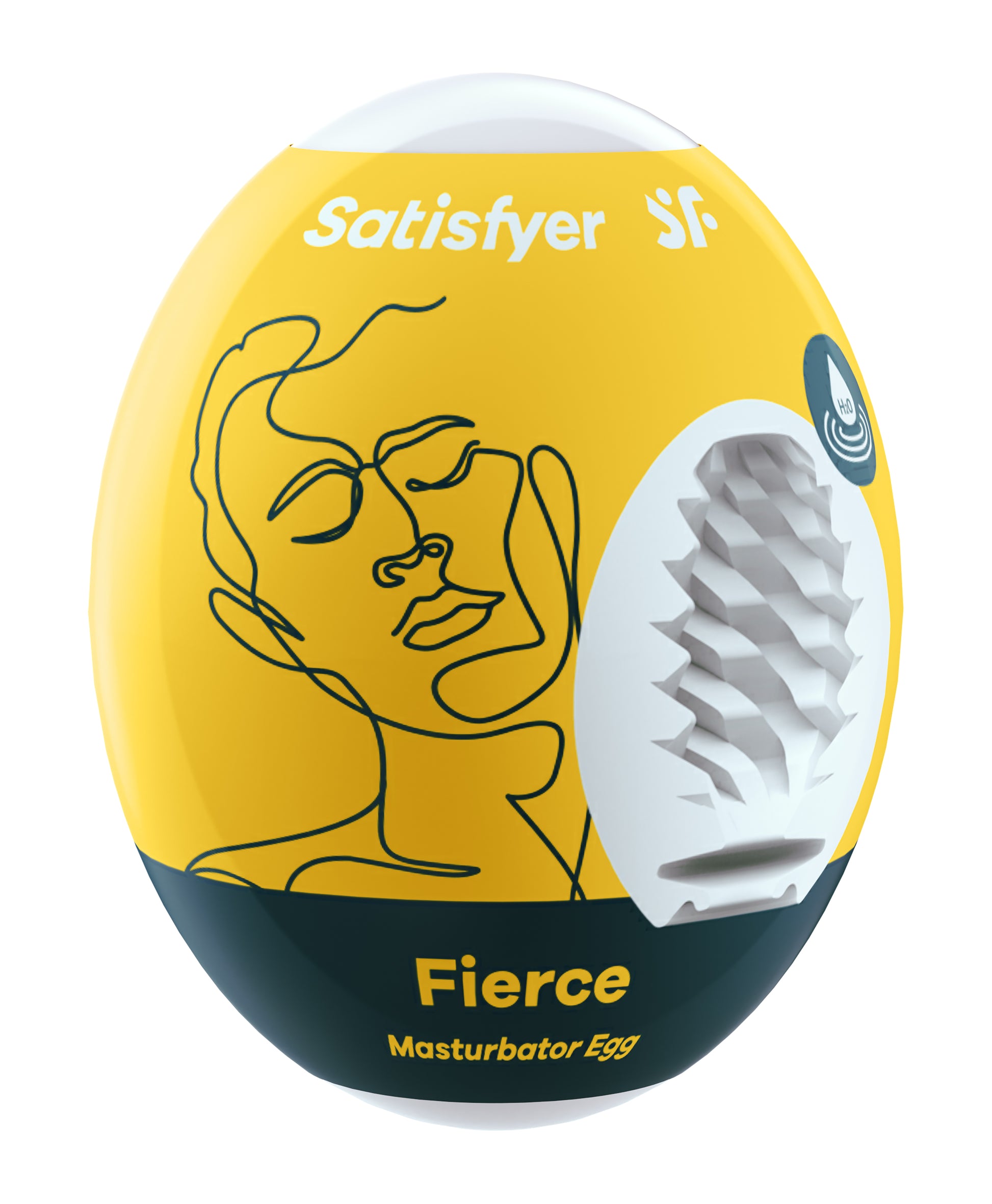 3 Pc Set Masturbator Egg - Fierce - Yellow SAT-9043460