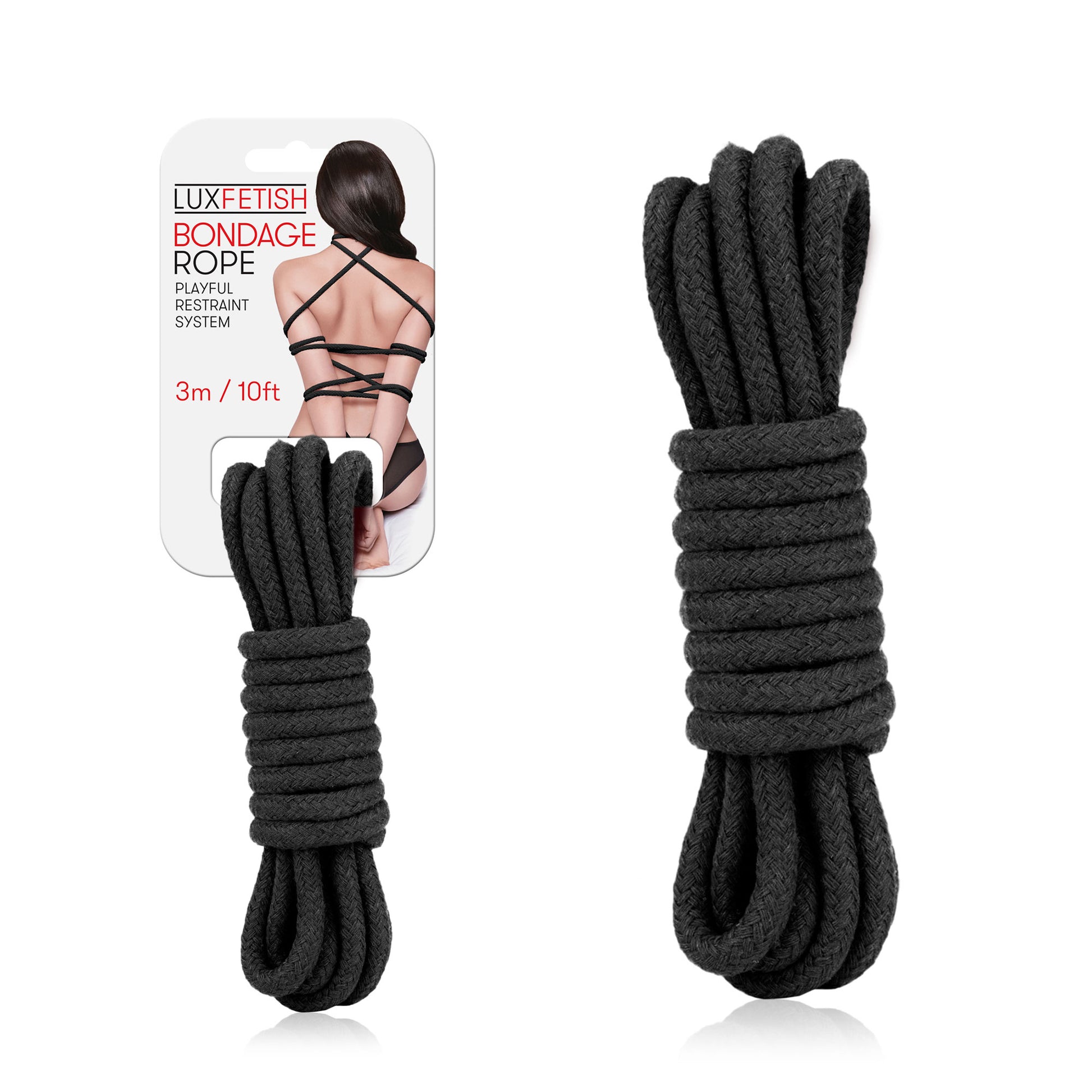 Sexy Bondage Rope 3m / 10ft - Black LF5100-BLK