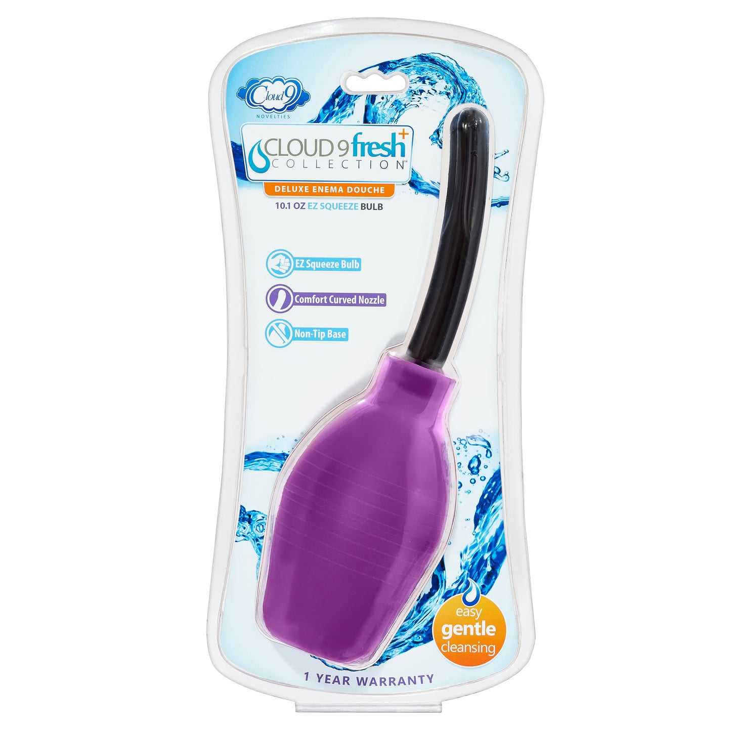 Fresh Plus Deluxe Enema Douche - 10.1 Oz Ez  Squeeze Bulb WTC103CP