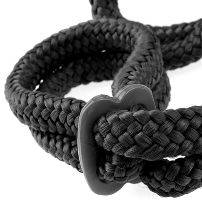 Fetish Fantasy Series Silk Rope Love Cuffs - Black PD3867-23