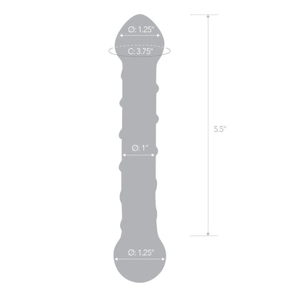 6.5 Inch Spiral Dildo GLAS-150