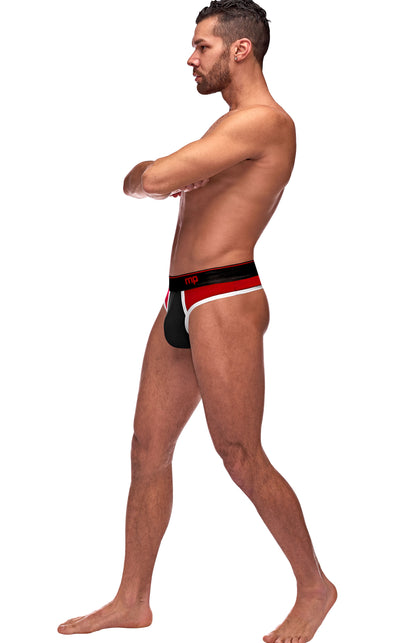 Retro Sport Panel Thong - L/ XL  - Red/ Black MP-414265BRLX