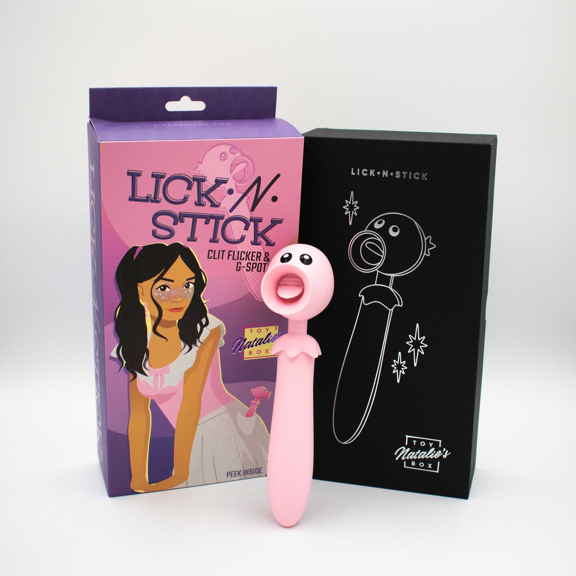 Lick n' Stick Clit Flicker and G-Spot Vibrator -  Pink LAK-9097